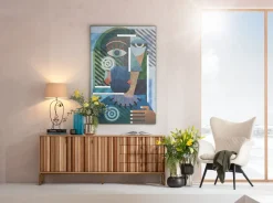 Wazon Niebieski Szklany Ø15x40 Cm*KARE Design Clearance