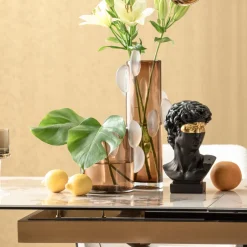 Wazon Nowoczesny Do Salonu Szklany Brązowy 46 Cm*KARE Design Discount