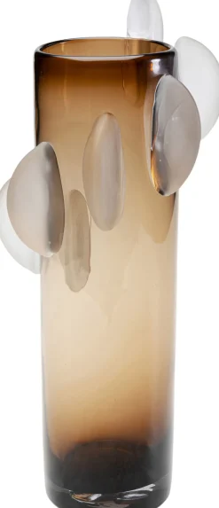 Wazon Nowoczesny Do Salonu Szklany Brązowy 46 Cm*KARE Design Discount