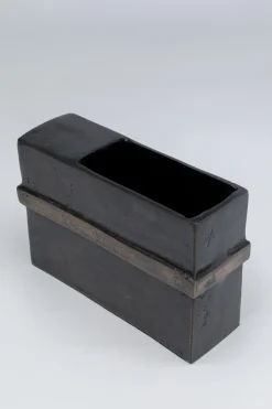 Wazon Paro 25x16 Cm Aluminium Ciemnobrązowy*KARE Design Clearance
