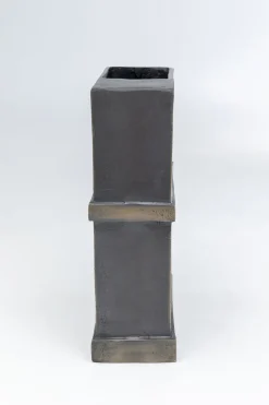 Wazon Paro 17x26 Cm Aluminium Ciemnobrązowy*KARE Design Sale