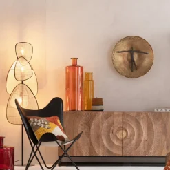 Wazon Pomarańczowy Szklany Ø25x75 Cm*KARE Design Best