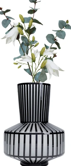 Wazon Roulette ∅25x31 Cm Biało-czarny*KARE Design Best