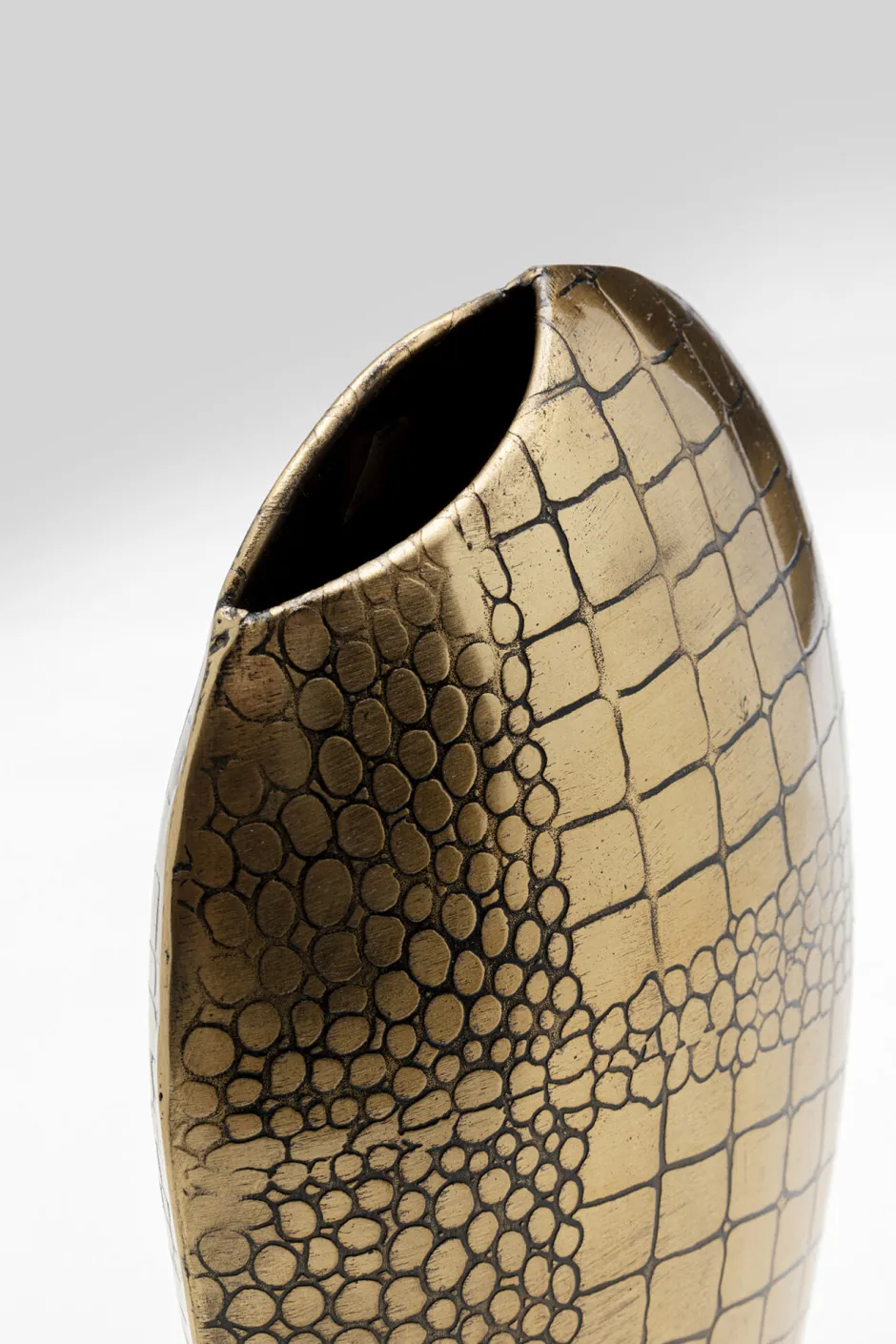 Wazon Stalowy Złoty Do Salonu 15x21 Cm*KARE Design Discount