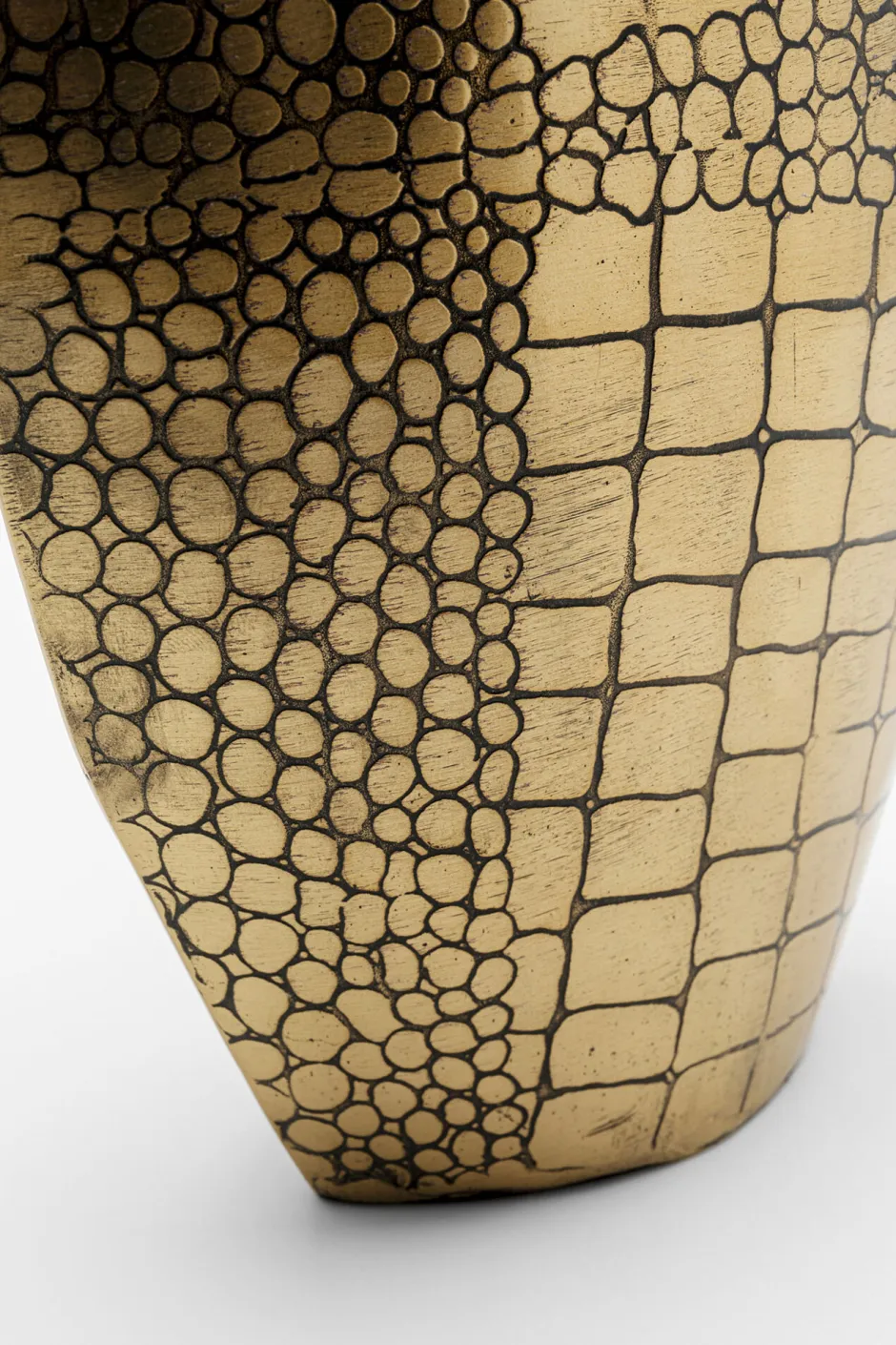 Wazon Stalowy Złoty Do Salonu 15x21 Cm*KARE Design Discount