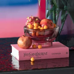 Wazon Szklany W Kolorze Różowym Okrągły Ø20x11 Cm*KARE Design Hot