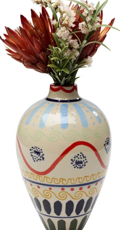Wazon Z Ceramiki Boho Kolorowe Wzory Ø17x26 Cm*KARE Design Hot