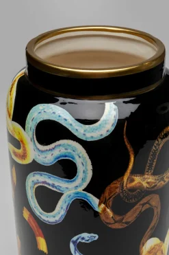 Wazon Z Porcelany Motyw Węży Ø19x40 Cm*KARE Design Online