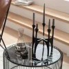 Świecznik Na 5 świec Loft Czarny Aluminium 26x31 Cm*KARE Design Sale