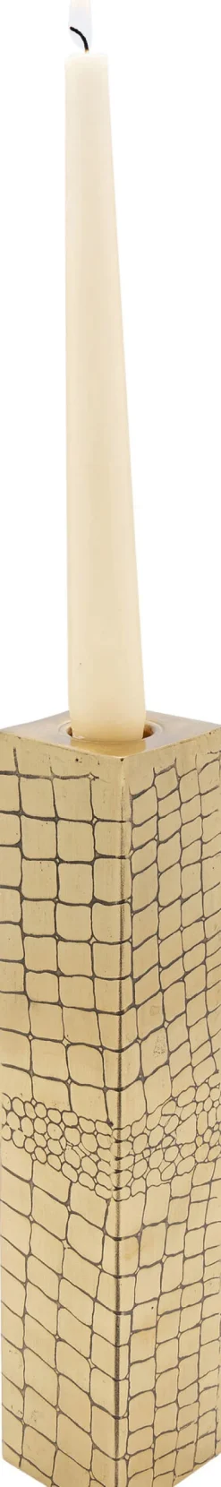 Świecznik Stalowy Złoty Na 1 świecę 25 Cm*KARE Design Hot