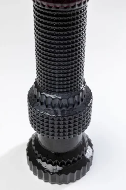 Świecznik Szklany Szaro-różowy Ø12x49 Cm*KARE Design Hot