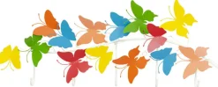 Wieszak ścienny Colorful Butterflies 79x31 Cm Kolorowy*KARE Design Clearance