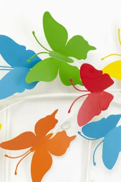 Wieszak ścienny Colorful Butterflies 79x31 Cm Kolorowy*KARE Design Clearance