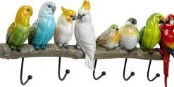 Wieszak ścienny Exotic Birds 54x24 Cm Kolorowy*KARE Design Best