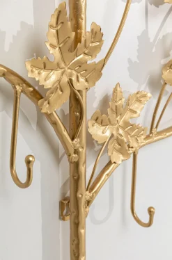 Wieszak ścienny Leafline 93x158 Cm Złoty*KARE Design