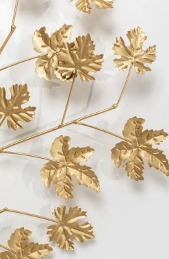 Wieszak ścienny Leafline 93x158 Cm Złoty*KARE Design