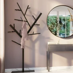 Wieszak Stojący Technical Tree 95x200 Cm Czarny*KARE Design New