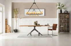 Witryna Kontor 187x97 Cm Szaro-drewniana*KARE Design Discount