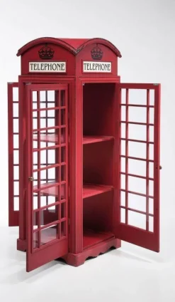 Witryna London Telephone 140x53 Cm Czerwona*KARE Design Discount
