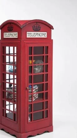 Witryna London Telephone 140x53 Cm Czerwona*KARE Design Discount