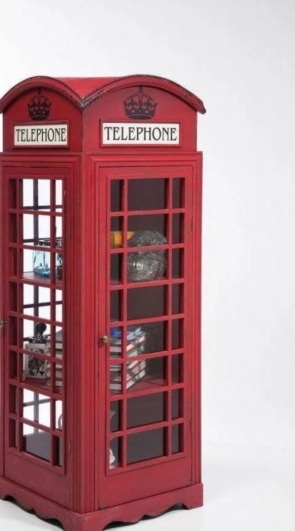 Witryna London Telephone 140x53 Cm Czerwona*KARE Design Discount
