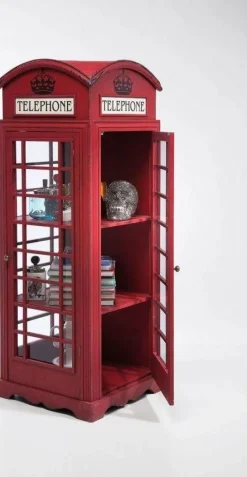 Witryna London Telephone 140x53 Cm Czerwona*KARE Design Discount