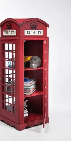Witryna London Telephone 140x53 Cm Czerwona*KARE Design Discount