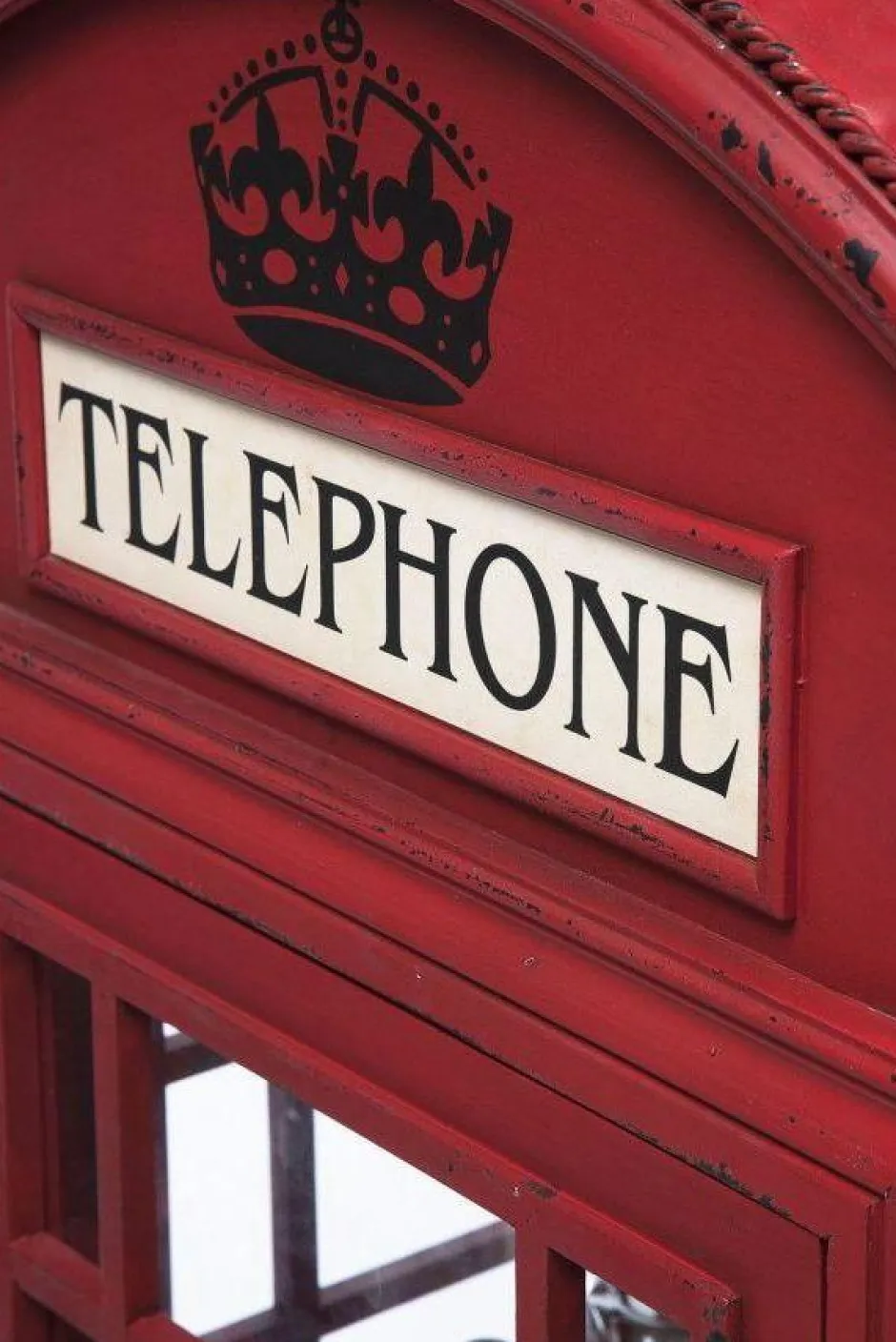 Witryna London Telephone 140x53 Cm Czerwona*KARE Design Discount
