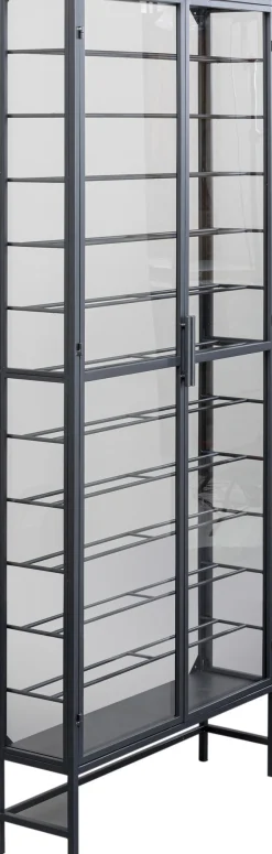 Witryna Na Wina Loft 2-drzwiowa Stal I Szkło 75x180 Cm*KARE Design