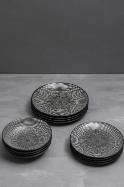 Zastawa Stołowa Tokyo 12 El. Czarno-biała*KARE Design Clearance