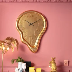 Zegar ścienny Big Drop 92x127 Cm Złoty*KARE Design Best