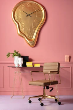 Zegar ścienny Big Drop 92x127 Cm Złoty*KARE Design Best