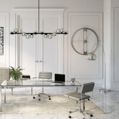Zegar ścienny Clip Ø60cm Srebrny*KARE Design Sale