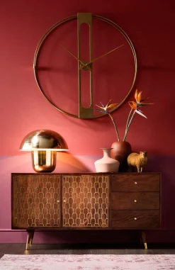 Zegar ścienny Clip ∅107 Cm Złoty*KARE Design Sale
