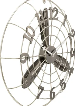 Zegar ścienny Fan Blade Ø61 Srebrny*KARE Design Discount