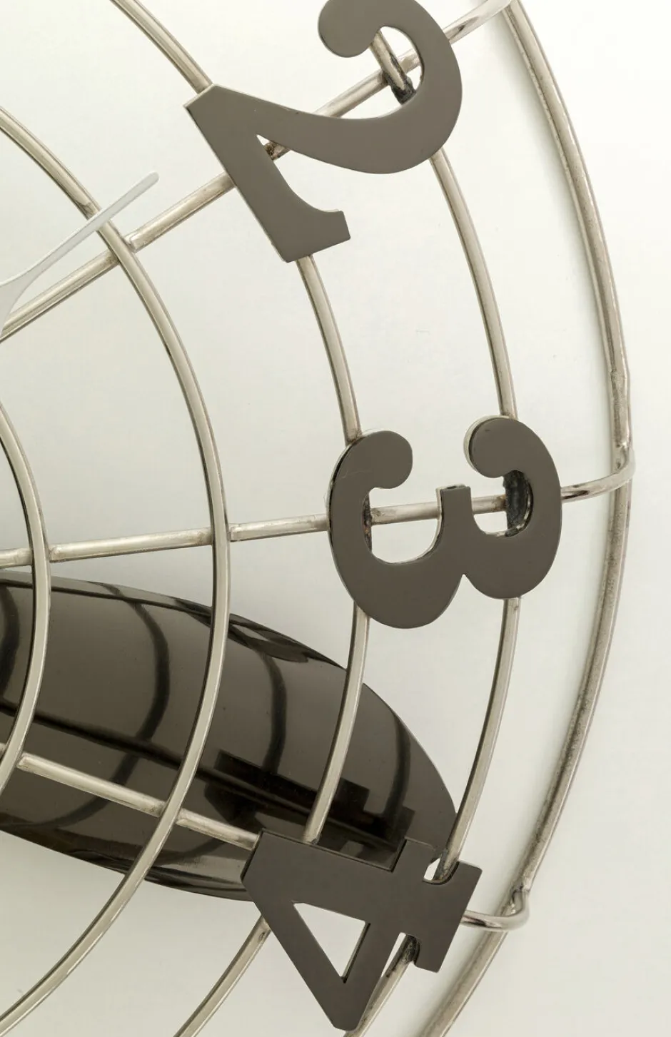 Zegar ścienny Fan Blade Ø61 Srebrny*KARE Design Discount