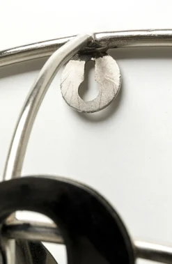 Zegar ścienny Fan Blade Ø61 Srebrny*KARE Design Discount