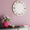 Zegar ścienny Leonardo Ø49 Cm Biało-złoty*KARE Design Hot