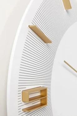 Zegar ścienny Leonardo Ø49 Cm Biało-złoty*KARE Design Hot