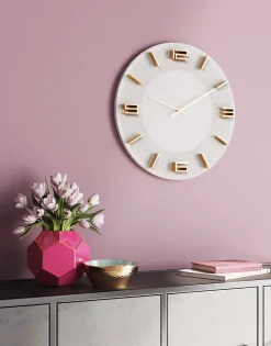 Zegar ścienny Leonardo Ø49 Cm Biało-złoty*KARE Design Hot