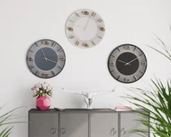 Zegar ścienny Leonardo Ø49 Cm Biało-złoty*KARE Design Hot