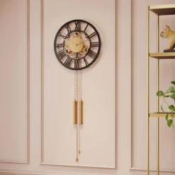 Zegar Clockwork 46x126 Cm Czarno-złoty*KARE Design Online