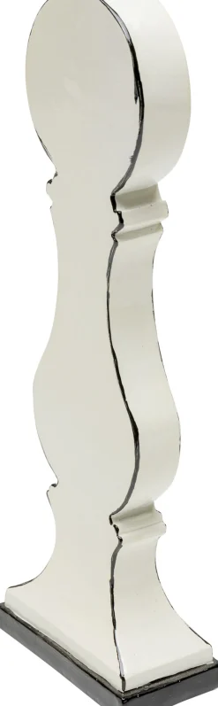 Zegar Stołowy Biały Wzory Czarne Klasyczne 9x26 Cm*KARE Design Hot