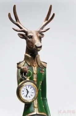 Zegar Stołowy Gentleman Deer 14x72 Cm Kolorowy*KARE Design Hot