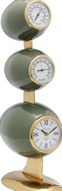 Zegar Stołowy Zielono-złoty Stalowy 57 Cm*KARE Design Best