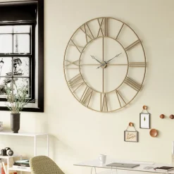 Zegar Wiszący Factory Ø121 Cm Brązowy*KARE Design Sale