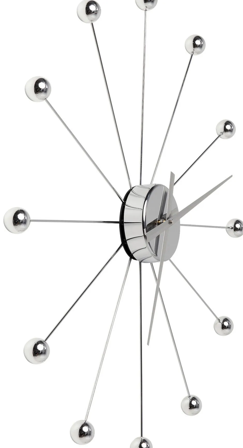 Zegar Wiszący Like Umbrella Balls Ø60 Cm Srebrny*KARE Design Clearance
