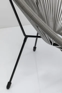 Zestaw Dwóch Foteli Ogrodowych - Kolor Szary Nogi Czarne 73x85 Cm*KARE Design Sale