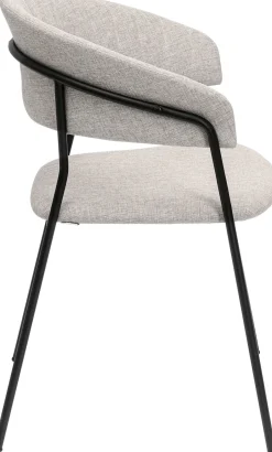 Zestaw Dwóch Krzeseł Beżowe Nogi Czarne 57x78 Cm*KARE Design New
