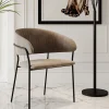 Zestaw Dwóch Krzeseł Brązowe Nogi Czarne 57x78 Cm*KARE Design Outlet